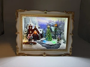 ๐Mr Christmas Animated Musical Shadowbox Model # H227540 Plastic Freestanding - Picture 1 of 6