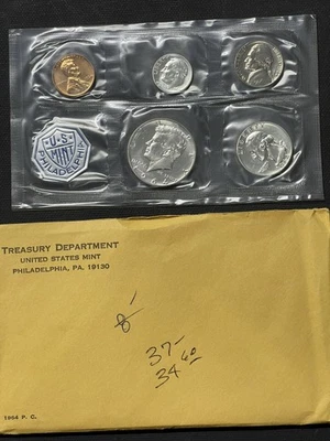 1964-P US Mint Set, Includes the last of the US Silver Coins + 1965 Mint Set - Image 1 of 4