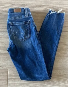 BKE Buckle Youth Jeans Girls Size 12 Blue Denim - Picture 1 of 9
