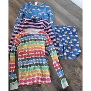 Hanna Andersson Boden Leveret Girls Pajamas Set of 3 Tops 1 Shorts 14 #6 - Picture 1 of 4