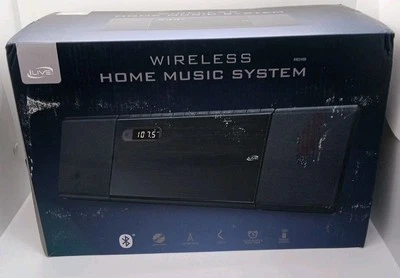 Ilive IHB248B Wireless Home Music System Bluetooth, CD, Radio, Digital Clock New - Image 1 of 4