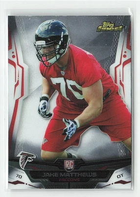 2014 Topps Football Finest Jake Matthews #136 RC Atlanta Falcons - Image 1 of 2