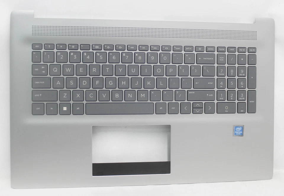 6070B1894807 Hp Palmrest Top Cover Nsv With Kb Sgy Bl Us 17-Cn0007Tg "GRADE A" - Image 1 of 1