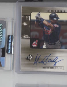 2000 SPx Manny Ramirez Signatures Auto #X-MR AUTOGRAPH RARE SP INDIANS DODGERS - Picture 1 of 2
