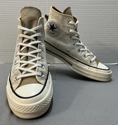 Tênis Converse Chuck Taylor All Star 70 High Top listra de nogueira areia tamanho 7.5 - Imagem 1 de 4
