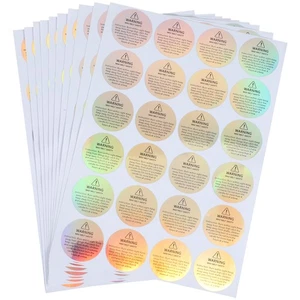  10 Sheets Wax Melt Stickers Label Candles Warning Labels Public Service - Picture 1 of 12