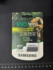 Nowa karta pamięci Samsung Evo Select 128GB z adapterem MB-ME128HA/AM - Zdjęcie 1 z 2