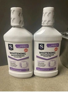 2 Whitening Mouthwash Alcohol Free 16.9 FL Oz Compare To Crest 3D White - Picture 1 of 1