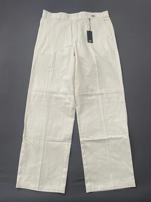 Nuevo con etiquetas Pantalón de Trabajo Dickies x Pop Trading Company de Lona WPTP02AOW Off White Hombres 34x32 Foto 1 de 4