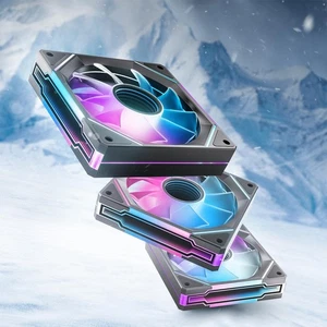 AMICI-5GT RGB PC Lüfter, Infinity Mirror ARGB Lüfter HDB Lager Lüftergeschwindigkeiten bis zu... - Bild 1 von 7