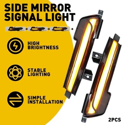 Luces intermitentes LED secuenciales del espejo retrovisor lateral para Ford Fusion 2015-2022 Foto 1 de 4