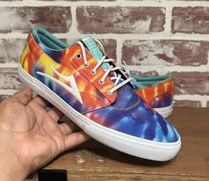 Lakai Men's Griffin Sneakers- Orange Tie-Dye / Lace-Up / Low-Top / Size 11 - Picture 1 of 11