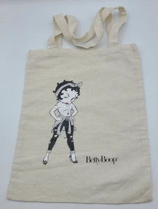 Betty Boop Canvas Tote Bag Winking 13"x10.5" EUC - Picture 1 of 4