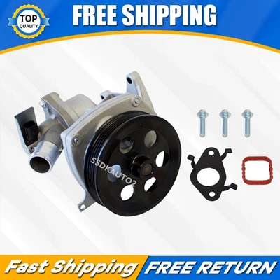 Engine Water Pump w/ Thermostat for Chevy Malibu Equinox GMC Canyon Buick Regal - Image 1 of 4