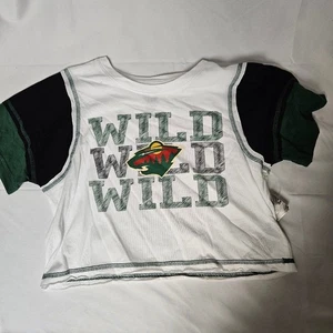 NHL Minnesota Wild Short Sleeve Tee Kids Medium 7/8 - Picture 1 of 5