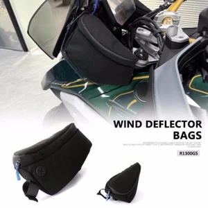 For BMW R1300GS 2023-2024 Front Wind Deflector Tool Bags Set 2Pcs Black - Picture 1 of 9