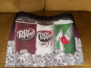 Dr Pepper Diet Dr Pepper 7Up Soda Poster Dallas Cowboys Texas Stadium - Picture 1 of 4