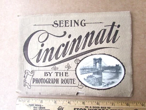 c1920 Antique SEEING CINCINNATI By the Photograph Route Exploration Booklet - Picture 1 of 5