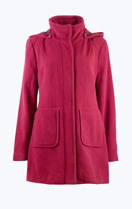 Lady Winter wool Jacket coat with detachable hood size 12 14 16 18 - Picture 1 of 8