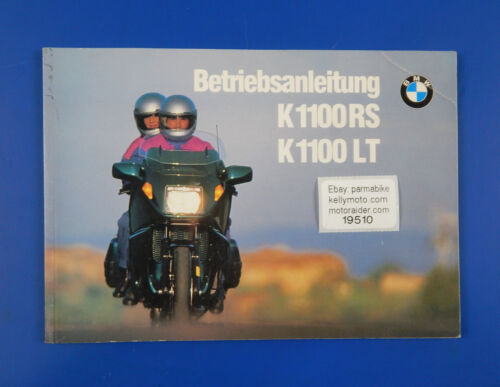 OEM BMW 1989 K1100LT 1992 K1100RS USER MAINTENANCE OWNER MANUAL BOOK 01409799390