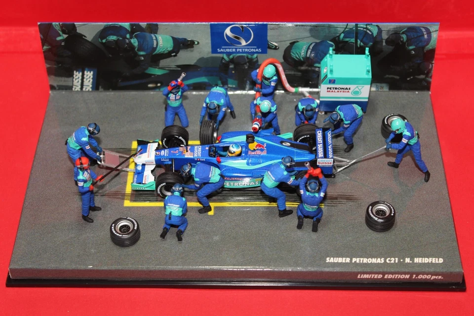 1/43 Sauber Petronas C21 (2002) - #7 N. Heidfeld - PIT STOP - MINICHAMPS - Immagine 1 di 4