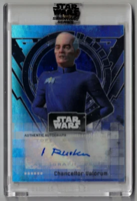 IAN RUSKIN as CHANCELLOR VALORUM Star Wars Signature Auto Autograph Signed Card - Image 1 of 2