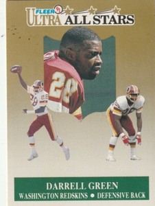 FREE SHIPPING-MINT-1991 Fleer Ultra All-Stars Darrell Green #8 REDSKINS