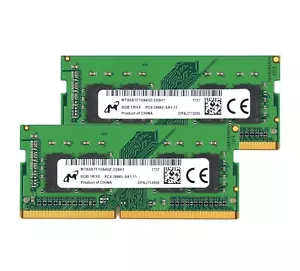 Micron 2x 8GB 1RX8 PC4-21300 DDR4 2666V 1.2V SODIMM Laptop Memory RAM Intel 16GB - Picture 1 of 6