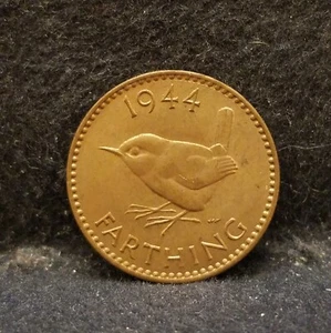 1944 Great Britain farthing, George VI, UNC, KM-843 (GB11) - Picture 1 of 6