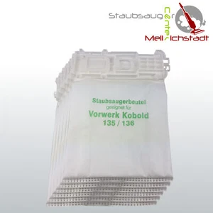 24 Top Vellón Bolsa de Aspiradora Aspirador Para para Vorwerk Kobold Vk 135 136 - Imagen 1 de 1