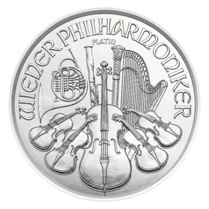 Austria 2025 100 € 1 oz Platino Filarmónica .9995 GEMA BU - Imagen 1 de 2