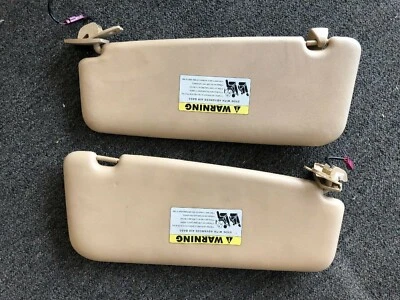 04-07 BMW 525i 530i PARASOL IZQUIERDO DERECHO BEIGE 51167122864 OEM Foto 1 de 4