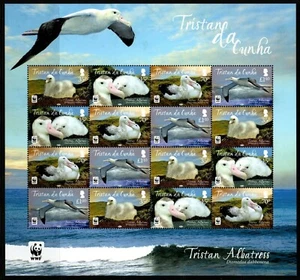 TRISTAN DA CUNHA SG1063ab 2013 ALBATROSS SHEETLET MNH - Picture 1 of 1