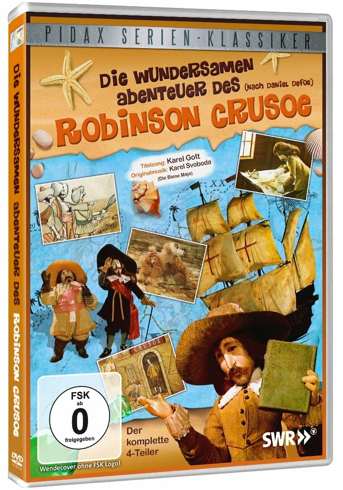 Die wundersamen Abenteuer des Robinson Crusoe - 4-teilige Serie DVD
