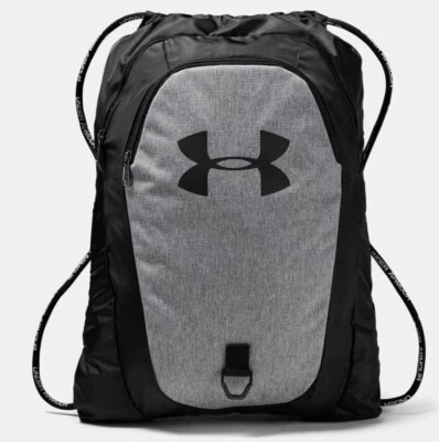 NEW Under Armour UA Undeniable Sackpack 2.0, Drawstring Bag, Black/Gray (24L) - Image 1 of 3