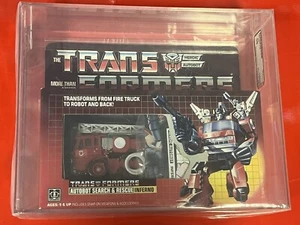 Vintage AFA 80 Graded Transformers G1 Inferno 1985 Hasbro Tape SEALED!! NEW!🔥 - Picture 1 of 7