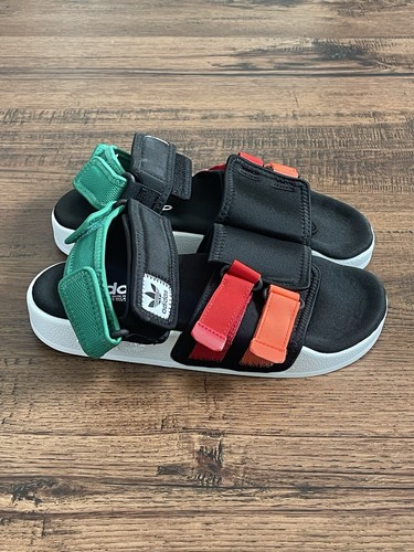 Sandali Adidas Adilette 4.0 ""Nero rosso arancione verde"" (taglia usa wmns 6)