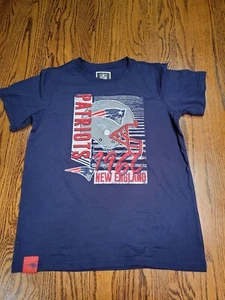 New England Patriots Shirt Kids Youth Size 14-16 T-Shirt NFL Team top navy boys - Picture 1 of 7