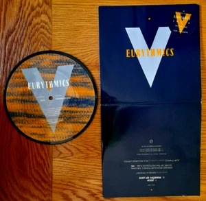 EX/EX THE EURYTHMICS Julia 7" VINYL 45 Picture Disc, Pop-Up Hülle - Bild 1 von 2
