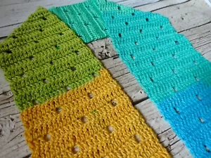 Crochet filet scarf pattern PATTERN ONLY Quick Simple Easy - Picture 1 of 8