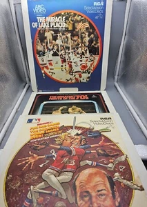 Videodisc Sports Lot (3) Boxing 1980 Olympic Hockey 1975 World Series Baseball - Picture 1 of 7