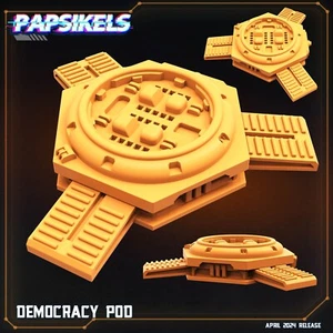 Democracy Pod | Dropship Troopers | Terrain | 32mm scale | Papsikels - Picture 1 of 1