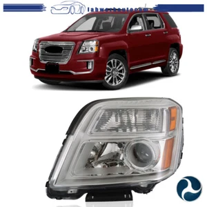 Headlight Left Side Fit For 2016-2017 GMC Terrain Models With Bulb Chrome Clear - Picture 1 of 15
