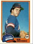 1981 Topps Bob Owchinko P Indians de Cleveland #536