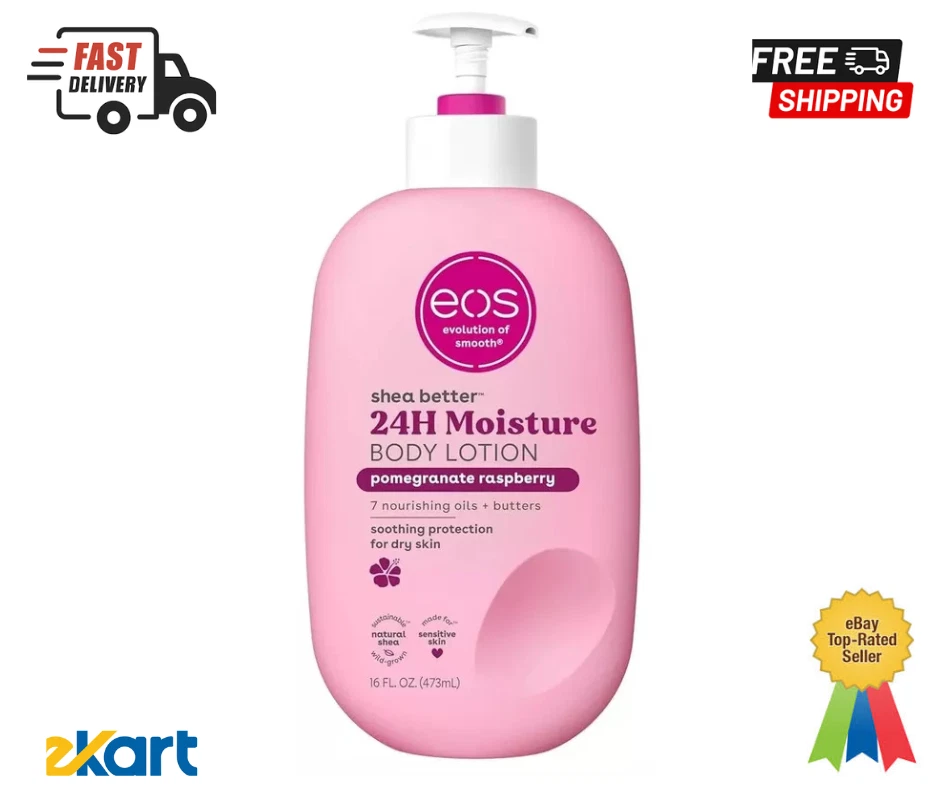 eos Shea Better Body Lotion- Pomegranate Raspberry, 24-Hour Moisture 16 fl oz... - Image 1 of 2