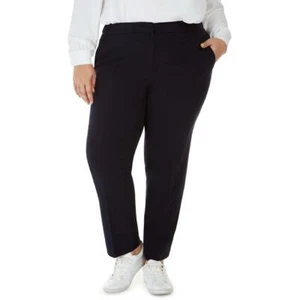 Bar III Womens Navy Office Business Ankle Pants Plus 24W BHFO 6215 - Picture 1 of 2