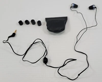 *C4) Auriculares estéreo intrauditivos Radio Shack de colección 06A02 con bolsa de transporte Foto 1 de 4