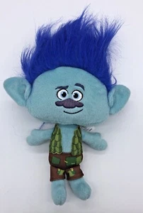 Hasbro Dreamworks Trolls Branch Plush Toy 12" Blue Hair 2017 - Picture 1 of 5