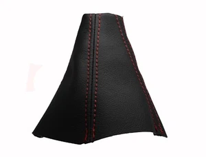 HYUNDAI TUCSON (2004-2010) Soufflet Levier De Vitesse Cuir - Couture Rouge - Imagen 1 de 1