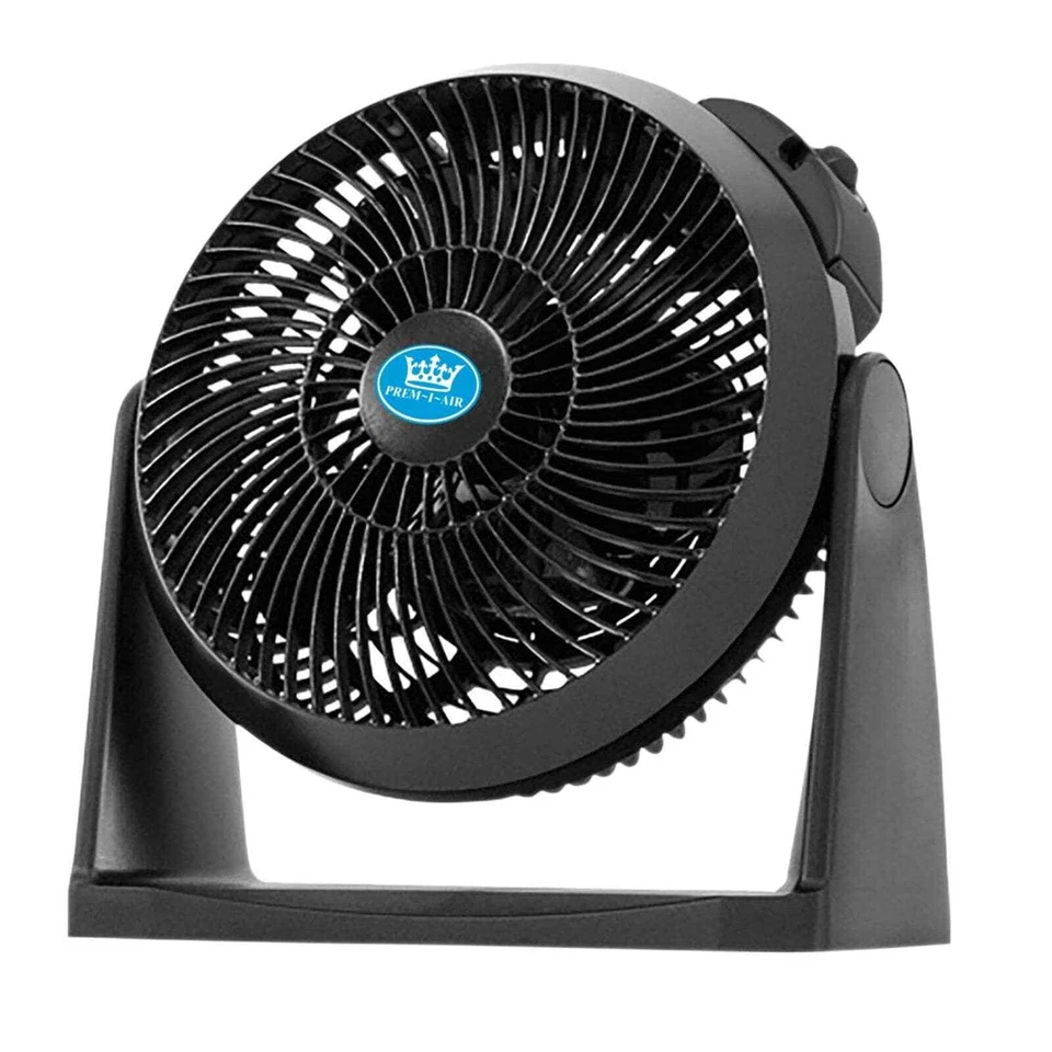 Prem-I-Air High-Velocity Air Circulating Fan for Home Office 8" (20cm) Black - Изображение 1 из 3